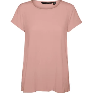 Vero Moda Dámské triko VMBECCA Regular Fit 10248152 Misty Rose S