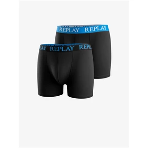 Set of two men's boxers in Replay black - Men's