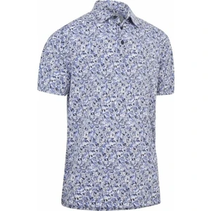 Callaway Mens Filter Floral Print Polo Caviar S