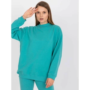 Basic dusty green oversized sweatshirt