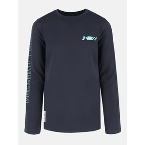 Dievčenské oblečenie  Volcano  Vlcn_Rs_Longsleeved_Top_L-Burn_Junior_B17345-W22_Navy_Blue