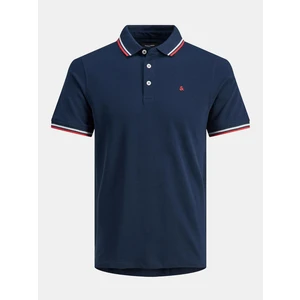 Tmavě modré polo tričko Jack & Jones Paulos - Pánské