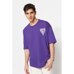 Trendyol T-Shirt - Purple - Oversize