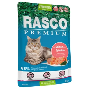Kapsička Rasco Premium Cat Adult Sterilized Salmon in Gravy 85g