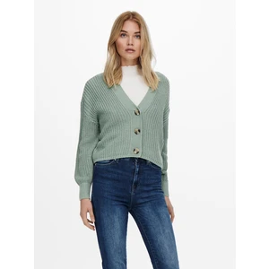 Green Ladies Cardigan ONLY Carol - Ladies