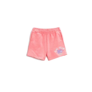 Koton Elastic Waist Shorts, Pocket Printed Cotton