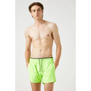 Koton Basic Marine Shorts with Lace-Up Waist