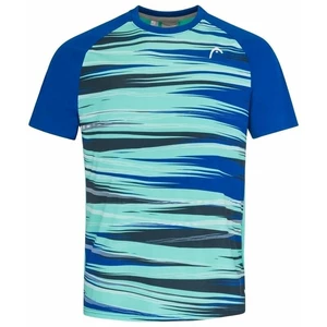 Head Topspin T-Shirt Men Royal/Print Vision M Camiseta tenis