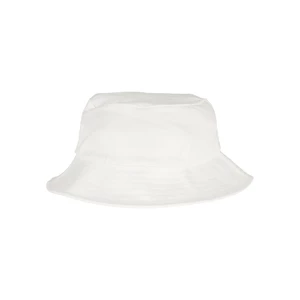 Dětská čepice Flexfit Cotton Twill Bucket, bílá