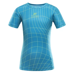 Children's quick-drying T-shirt ALPINE PRO BASIKO neon atomic blue variant PA