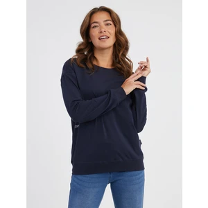 Navy blue women's long-sleeved T-shirt SAM 73 Sharma