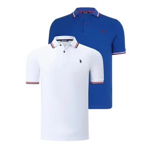 DUAL SET T8594 DEWBERRY MENS T-SHIRT-WHITE-SAKS