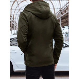 Dstreet Green Men's Softshell Jacket with Hood