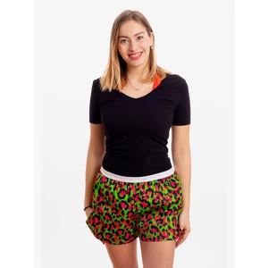 Green women's patterned shorts Represent Gigi
