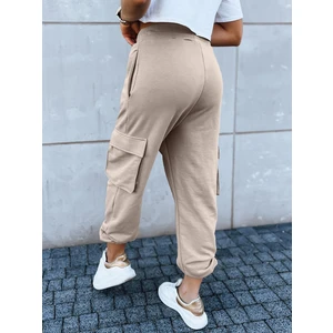 Women's sweatpants BAGGY beige Dstreet