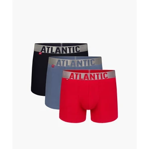 Men's Sport Boxers ATLANTIC 3Pack - Black/Blue/Red