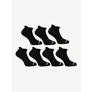 Set of seven pairs of socks in black Nedeto