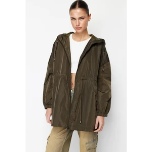 Trendyol Khaki Oversize Hooded Waterproof Raincoat