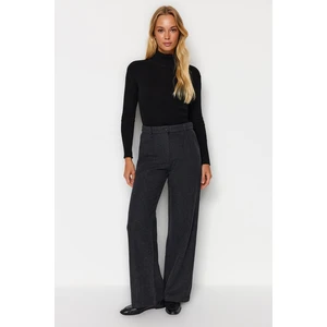 Trendyol Anthracite Wide Leg Woven Trousers