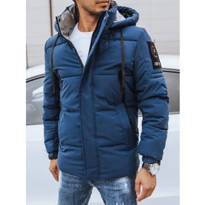 Men's Winter Quilted Jacket, dark blue, Dstreet