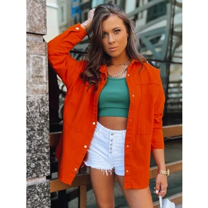 Women's shirt jacket CALIFORNICATION orange Dstreet from