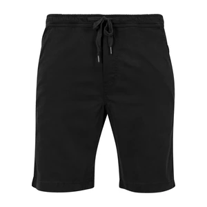 Stretch Twill Joggshorts Black