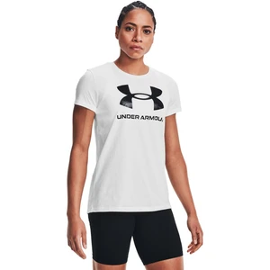 Under Armour Live Sportstyle Graphic SSC Dámské triko 1356305-102 White XL