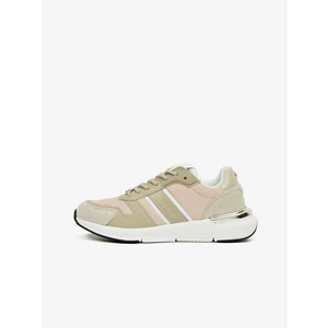 Beige Women's Leather Sneakers Calvin Klein - Women