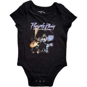 Prince T-Shirt Purple Rain Baby Grow Black 1 Year