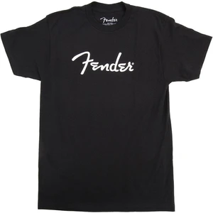 Fender Tričko Spaghetti Logo Černá XL