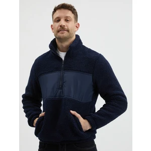 Dark Blue Sweatshirt Blend - Men