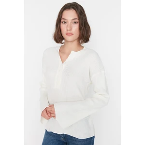 Trendyol Sweater - Ecru - Regular fit