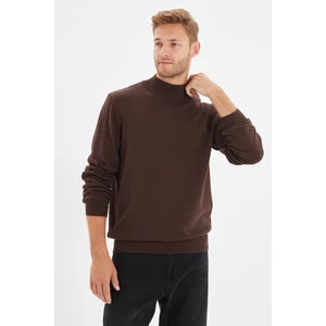 Trendyol Sweater - Brown - Slim fit