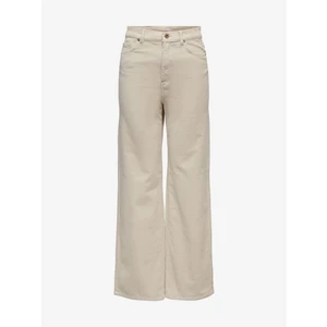 Beige Women's Wide Corduroy Pants ONLY Hope - Ladies