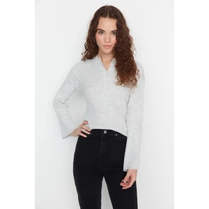 Trendyol Sweater - Gray - Regular fit