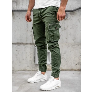 Pantaloni joggers cargo verde-inchis Bolf CT6702S0