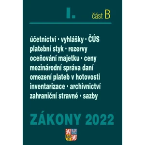 Zákony I/2022 část B - Účetní zákony a ČÚS