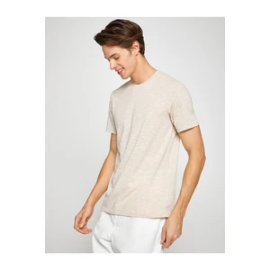 Koton Basic Marked T-Shirt Crew Neck Slim Fit