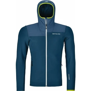 Ortovox Fleece Plus Hoody M Petrol Blue M Bluza outdoorowa