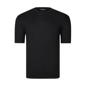 T0737 DEWBERRY MENS T-SHIRT-PLAIN BLACK