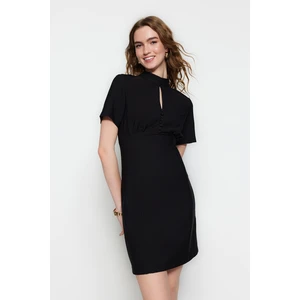 Trendyol Black Straight Cut Mini Dress