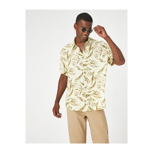 Koton Floral Print Shirt with Short Sleeves