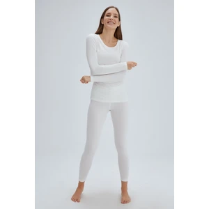 Dagi Women's Ecru Long Sleeve Thermal Top