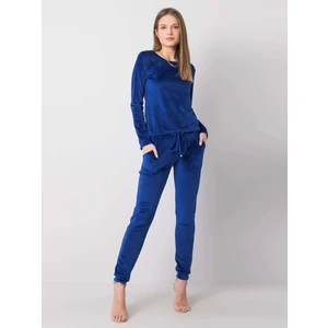 RUE PARIS Cobalt Velour Set