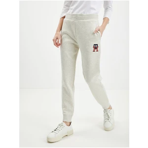 Cream Women's Sweatpants Tommy Hilfiger Monogram - Women