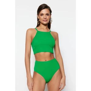 Trendyol Bikini Top - Green - Plain