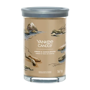 Svíčka YANKEE CANDLE Signature Tumbler 567g Amber & Sandalwood