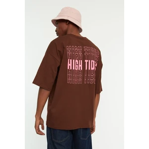 Trendyol T-Shirt - Brown - Oversize