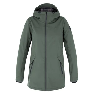 Women's softshell leisure jacket Hannah AKAME dark forest