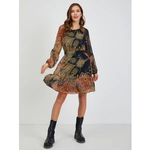 Black-brown women's patterned dress ORSAY - Women